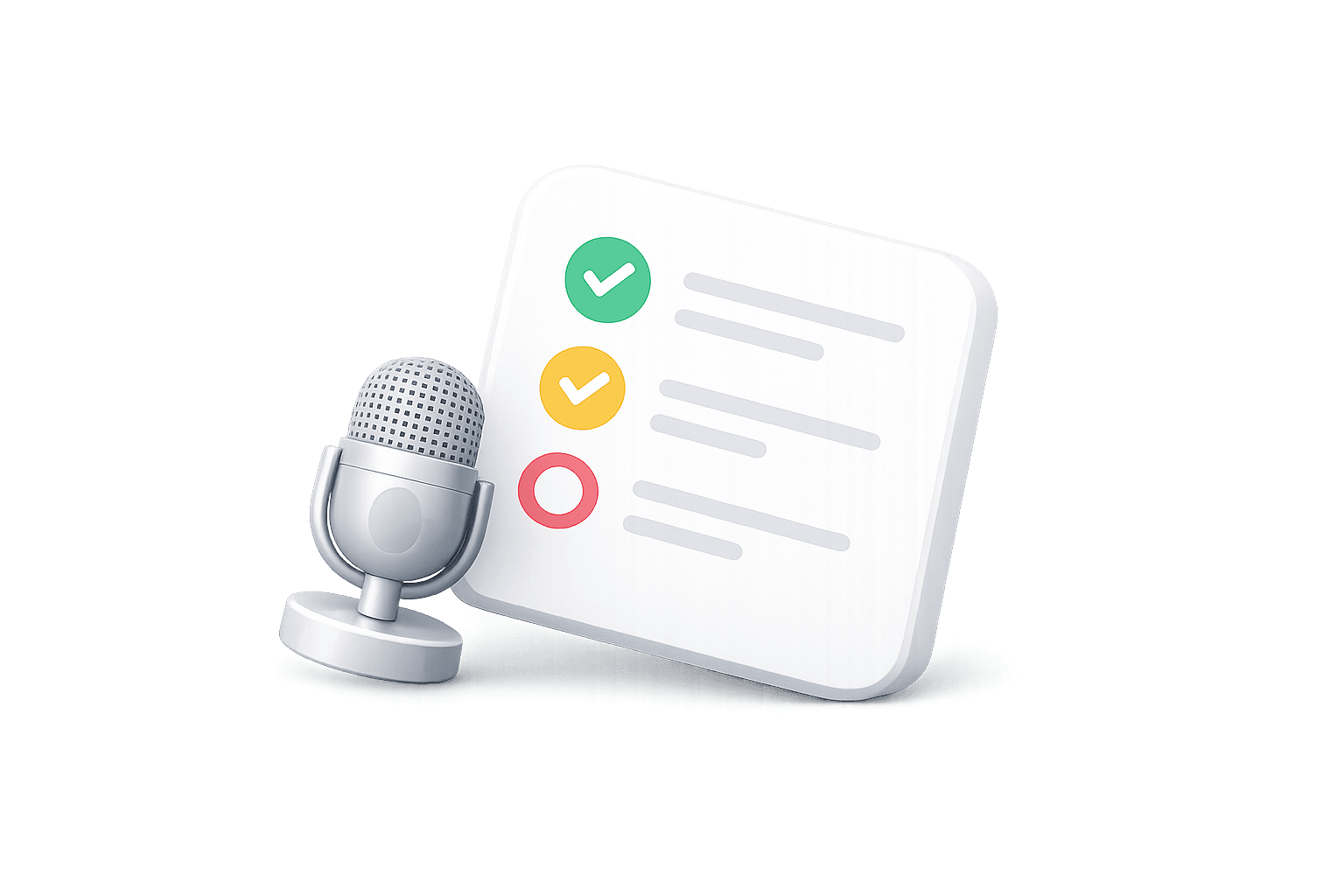 Voice recording microphone