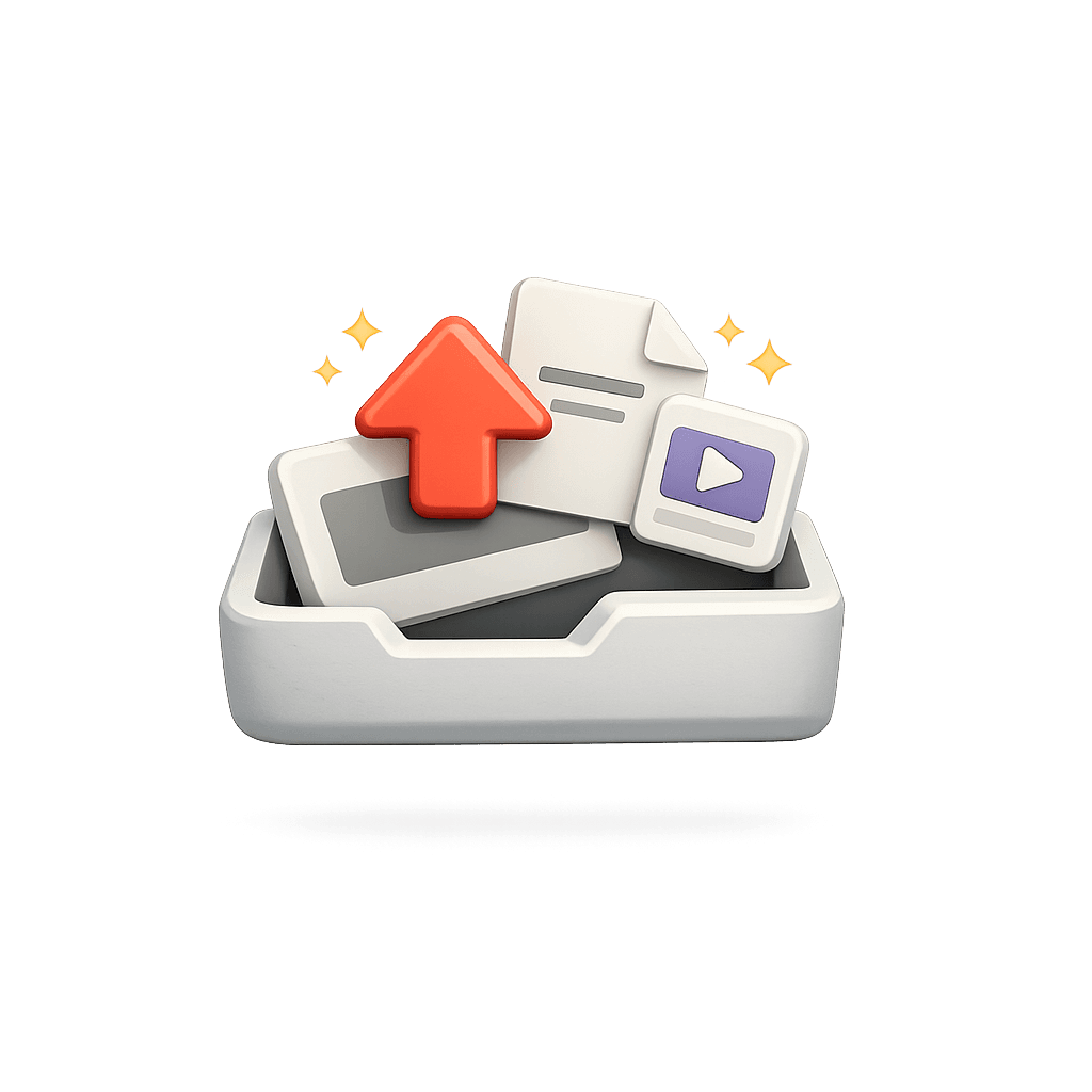 Upload content illustration